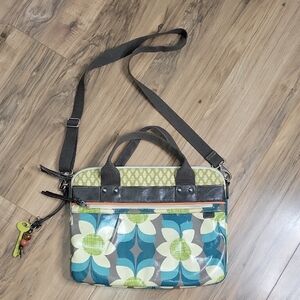 Fossil Key-Per Floral Multi-Color Floral Print Bag